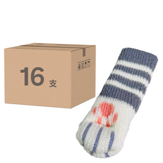 針織椅子腳套 貓咪款 深灰條紋 6g, 3.5 x 11cm, 16支