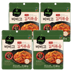 CJ bibigo 炒泡菜 常溫保存 露營旅行方便攜帶, 80g, 4包