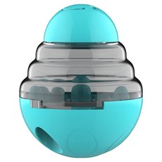 寵物夢工廠 微笑不倒翁漏食玩具, 1個, 藍色