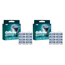 Gillette 吉列 M3原裝刮鬍刀片, 8件, 2個