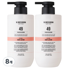 더블유드레스룸 퍼퓸 바디로션 49 피치블러썸향, 500ml, 8개