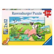 Ravensburger 維寶 動物寶寶農場拼圖, 24片, 動物寶寶農場2, 1組