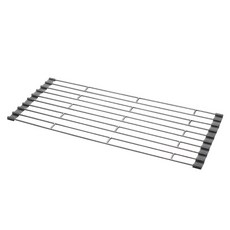 Poeta 不鏽鋼絲碗盤瀝水水槽捲簾架 10捲, 銀色, 1個