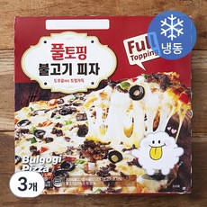 한맥 풀토핑 불고기피자 (냉동), 385g, 1개입, 3개