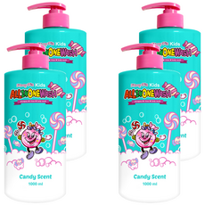 Funny Pia 兒童多合一糖果沐浴乳, 1L, 4個