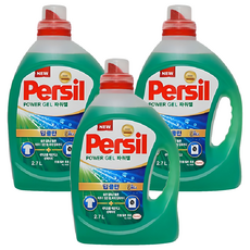 퍼실 딥클린 파워젤 플러스 9중효소 겸용 액상세제 본품, 2.7L, 3개