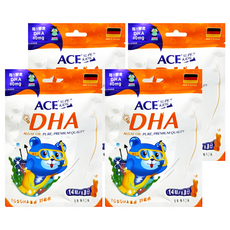ACE SUPER KIDS DHA藻油軟糖, 2.8g, 14顆, 4包