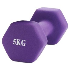 防滑塑身啞鈴 顏色隨機, 1個, 5kg