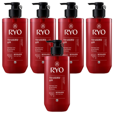 려 함빛 극손상 & 영양 샴푸 탈모증상완화 플로럴 파우더리향, 480ml, 5개