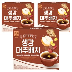 NOKCHAWON 綠茶園 薑棗梨茶隨身包, 15g, 15條, 3盒