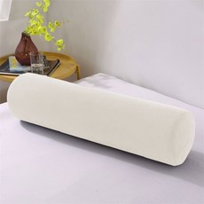 記憶棉豪華一字型身體靠枕, 象牙白