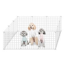 DING DONG PET 寵物圍欄 12入, 白色的