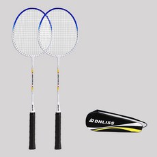 運動核心 初級羽毛球拍 2入 + 球袋套組 藍色, 1套, 單一商品