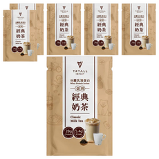 TRYALL 全分離乳清蛋白 經典奶茶, 每包含有28g蛋白質, 添加必需氨基酸BCAA, 35g, 6包