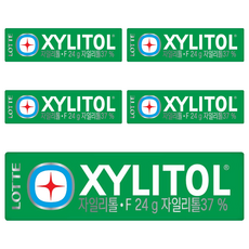 롯데자일리톨 에프, 24g, 5개