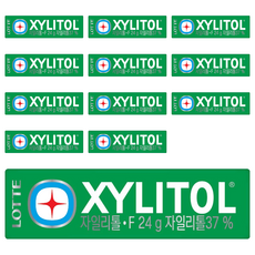 롯데자일리톨 에프, 24g, 12개