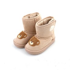 Luluche 兒童圈毛貼飾動物毛靴