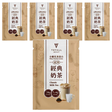 TRYALL 全分離乳清蛋白 經典奶茶, 每包含有28g蛋白質, 添加必需氨基酸BCAA, 35g, 5包