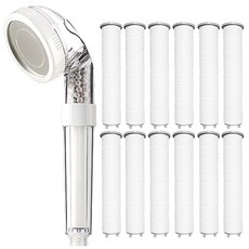 레베랑스 마이크로필터 샤워기 + 필터12p, 1개, 혼합색상