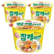 오뚜기 참깨라면 컵 110g, 3개 3개