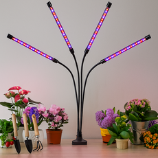 VISANG 植物生長LED 4頭燈 + 轉接器, 混合色