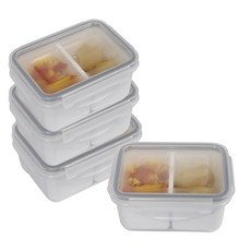 Xeonic 2分隔密封保鮮盒 450ml, 4個, 單品