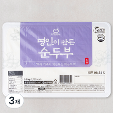한둘 명인이 만든 순두부, 3.5kg, 3개