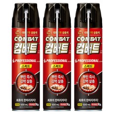 컴배트 스피드 에어졸 바퀴용, 500ml, 3개