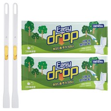 Easy drop 馬桶清潔劑 新手把組 綠蘋果香, 2套, 混和色