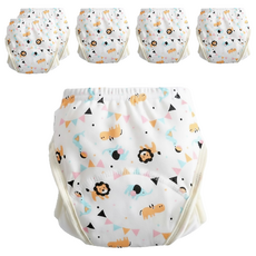 加厚6層學習褲 尿布褲, 彩旗獅子, 2件, 3組