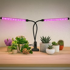 비상 실내 식물 재배 성장 조명 USB LED 등 2헤드, 1개