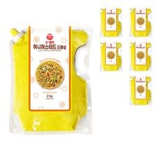 오뚜기 오쉐프 허니머스타드 드레싱, 2kg, 6개