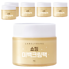 Label Young Shocking亮白面膜霜, 50g, 6罐