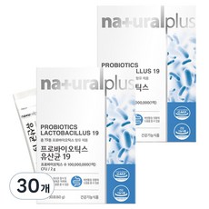 내츄럴플러스 프로바이오틱스 유산균 19 30p, 60g, 30개