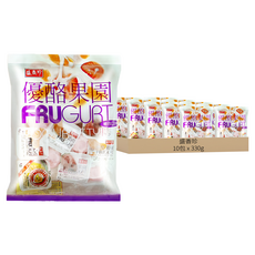 盛香珍 優酪果園 綜合風味, 330g, 10袋