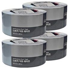 3M 多用途管道膠帶 銀色 50mm x 25m, 4個