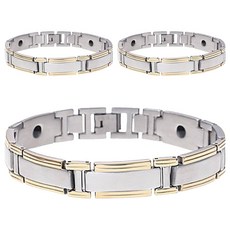 헬스 플러스 게르마늄 IH 골드라인 건강팔찌, 3개