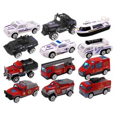 BigToy 金屬迷你車 套組, 1套, 警車 + 消防車