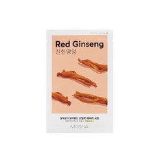 미샤 에어리 밀착 시트마스크 홍삼, 1개입, 1개
