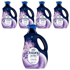 다우니 울트라 캄 섬유유연제 라벤더 앤 바닐라빈 본품, 2.4L, 5개