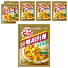 오뚜기 백세카레 순한맛, 100g, 6개