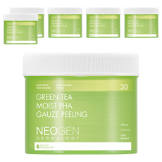 NEOGEN 綠茶保濕PHA角質護理爽膚棉 190ml, 30片, 6罐
