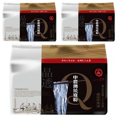中農粉絲 傳統寬粉 Q薄軟嫩 晶瑩剔透 適合各式寬粉煲、涼拌寬粉等料理, 210g, 3袋
