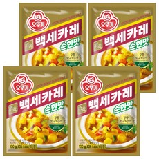 오뚜기 백세카레 순한맛, 100g, 4개
