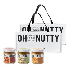오넛티 미니 기프트 땅콩버터 오리지널 + 아몬드 오리지널 + 피스타치오 세트, 2세트