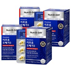 Nutri D-DAY 頂級脂質體Omega-3 13.5g, 30錠, 4個