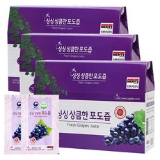싱싱 상큼한 포도즙, 100ml, 90개
