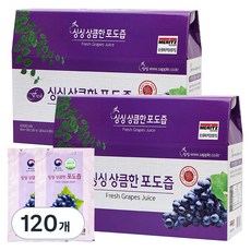 싱싱 상큼한 포도즙, 100ml, 120개