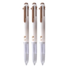 Pentel 飛龍文具 i plus 原子筆筆管 摩卡色, 3支