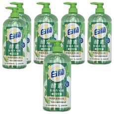 白蘭 酵素除菌洗碗精 茶樹蘆薈, 1kg, 6瓶